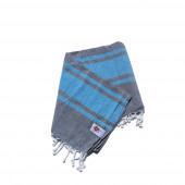 Foutas 90x170 gris azul déplié