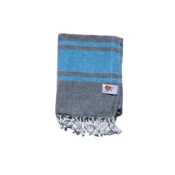 Foutas 90x170 gris azul plié