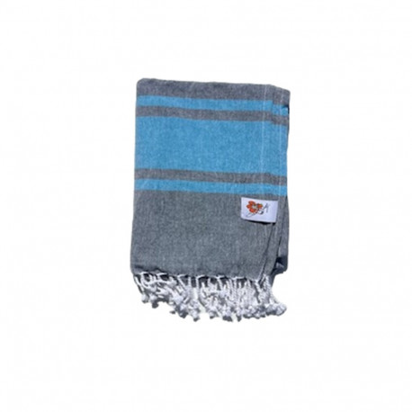 Foutas 90x170 gris azul plié