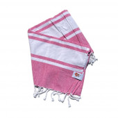Foutas Rosa Blanco 90x170 déplié
