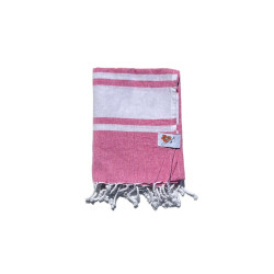 Foutas Rosa Blanco 90x170 plié