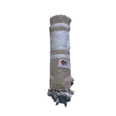 Foutas Taupe Blanco 90x170cm 100% coton