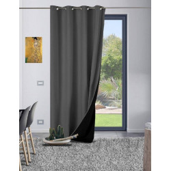 Rideau GALENA Thermique Occultant 140x300 cm Anthracite