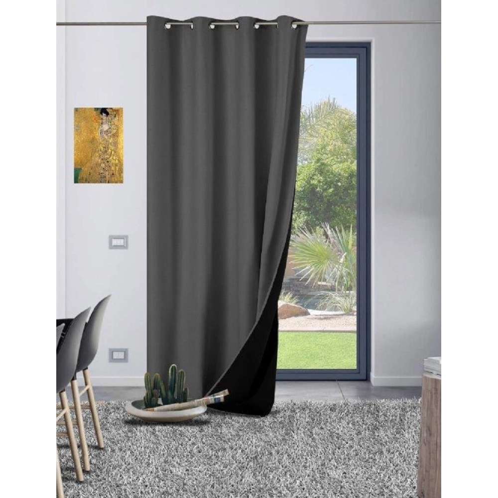 Rideau GALENA Thermique Occultant 140x300 cm Anthracite