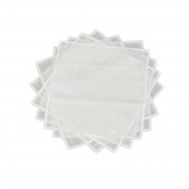8 serviettes assorties blanc