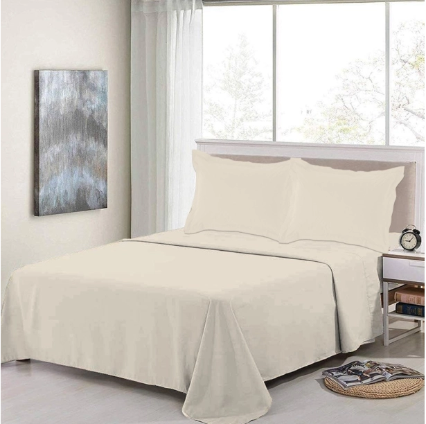 Parure de Draps 100% Percale de coton 80 fils/cm²