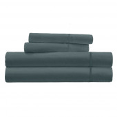 Parure de Draps percale de coton anthracite 4 pièces