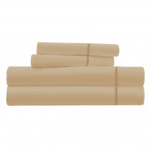 Parure de Draps percale de coton mastic 4 pièces