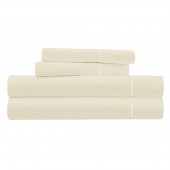 Parure de Draps percale de coton naturel 4 pièces