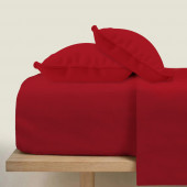 parure de draps nuit des vosges 2 places bordeaux