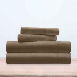 parure de draps nuit des vosges 4pièces taupe