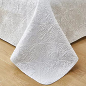 Couvre lit M23-7001-BLANC - détail