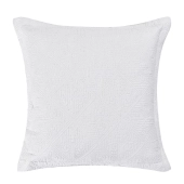 Couvre lit matelassé uni blanc 230x250 cm + 2 taies 65x65 cm - Boutis 2 personnes, confort et élégance