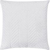Couvre lit broderies géométriques blanc 180x240 cm - Boutis matelassé élégant pour lit 1 personne avec taie 65x65 cm