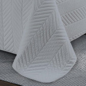 Couvre lit M23-6012 géométrique uni gris