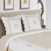 Couvre lit grande dimension Peaceland couleur Lin par Alpes Blanc