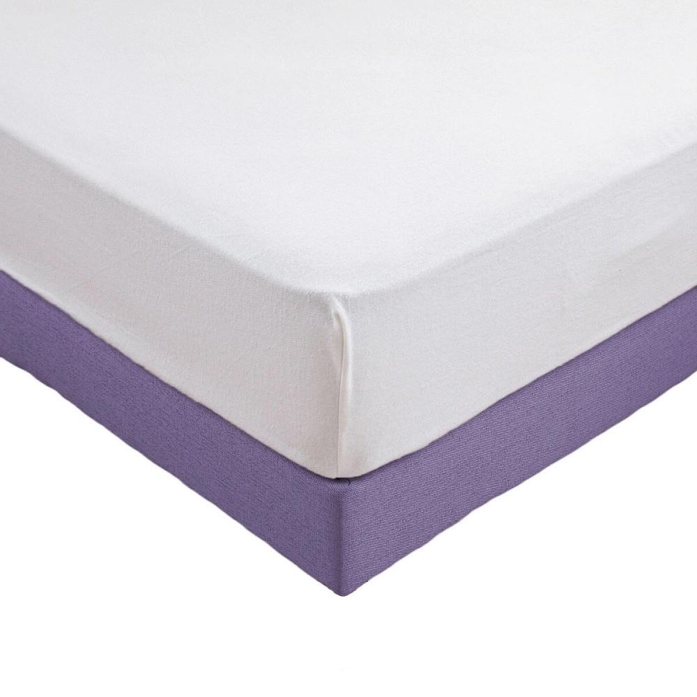 Protège matelas imperméable molleton coton/polyester contrecollé PU forme drap housse, micro-respirant, absorbant, bonnet 30 cm