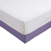 Protège matelas imperméable 90x190 cm forme drap housse - Molleton coton 200g/m², respirant et résistant, bonnet 30 cm