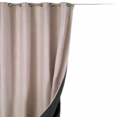 Rideau GALENA Isolant thermique à  Œillets 140x260 fond blanc