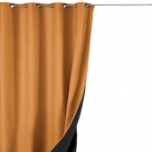 Rideau GALENA Isolant thermique à  Œillets 140x260 fond blanc