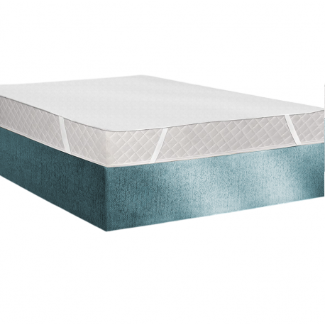 Protège Matelas Molleton Coton Élastomère 200g/m²  140x190 Plateau