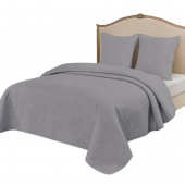 Couvre lit M23-7001 gris 230x250 fond blanc