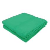 Lot de 2 serviettes de bain 50x100 cm - Serviettes de toilette éponge 600 g/m² 100 % coton, absorbantes, douces et durables