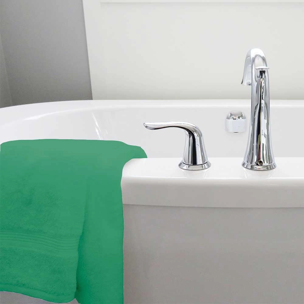 Lot de 2 serviettes de bain 50x100 cm - Serviettes de toilette éponge 600 g/m² 100 % coton, absorbantes, douces et durables