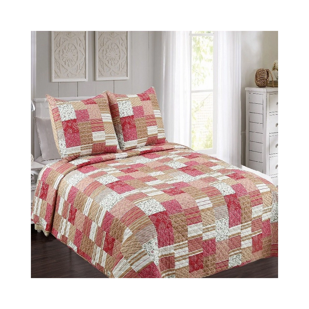Couvre lit Morzine 230x250 cm + 2 taies 65x65 cm