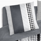 Taie housse de couette Géométrique gris