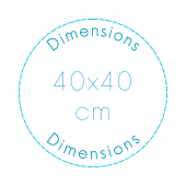 Pictogram dimensions 40x40cm