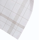 Lot de 6 torchons professionnels Classique en coton et lin 70x70 cm - Absorption et résistance pour usage intensif exigent