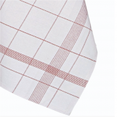 1 torchon Pro classique rouge coton et Lin 70x70