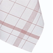 Lot de 6 torchons professionnels Classique en coton et lin 70x70 cm - Absorption et résistance pour usage intensif exigent