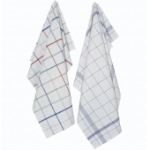 2 torchons accrochés Professionnels Cali coton et Lin 70x70