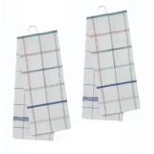 Lot de 4 torchons professionnels Cali 70x70 cm en coton et lin - Usage quotidien bars et hôtellerie, ne laissent pas de trace