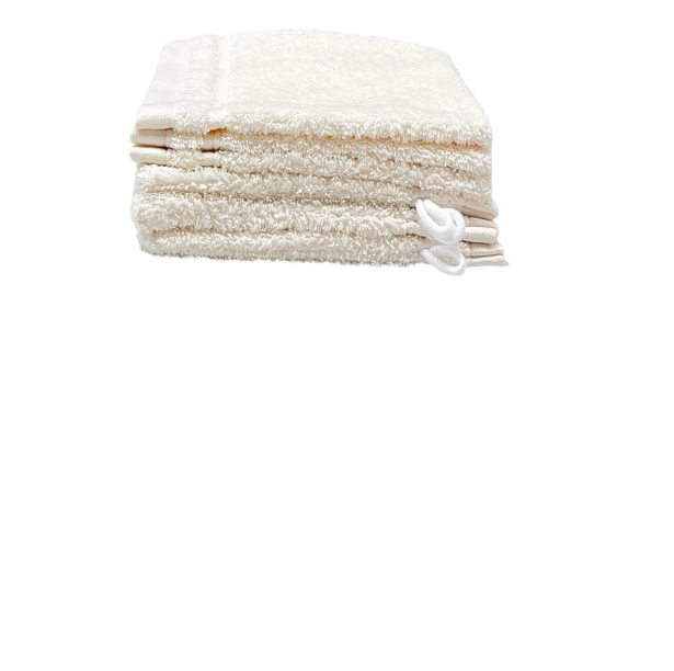 Lot de 6 gants de toilette 100 % coton 550 g/m² - Douceur, absorption et praticité, 20x15 cm, idéales pour un usage quotidien