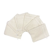 Lot de 6 gants de toilette 100 % coton 550 g/m² - Douceur, absorption et praticité, 20x15 cm, idéales pour un usage quotidien