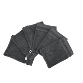 Lot de 6 gants de toilette 100 % coton 550 g/m² - Douceur, absorption et praticité, 20x15 cm, idéales pour un usage quotidien