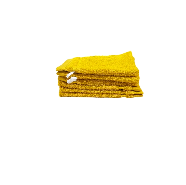 Lot de 6 gants de toilette 100 % coton 550 g/m² - Douceur, absorption et praticité, 20x15 cm, idéales pour un usage quotidien
