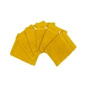 Lot de 6 gants de toilette 100 % coton 550 g/m² - Douceur, absorption et praticité, 20x15 cm, idéales pour un usage quotidien