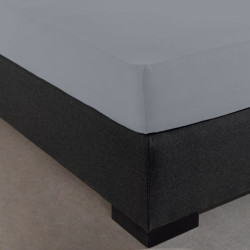 Visuel du coin du drap housse en jersey extensible gris