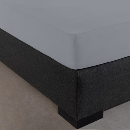 Visuel du coin du drap housse en jersey extensible gris