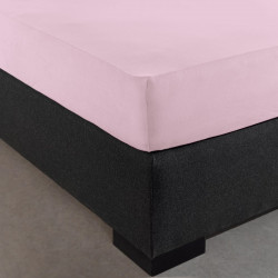 Visuel du coin du drap housse rose en jersey extensible