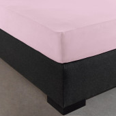 Visuel du coin du drap housse rose en jersey extensible