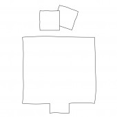 Rabat à border 2 places