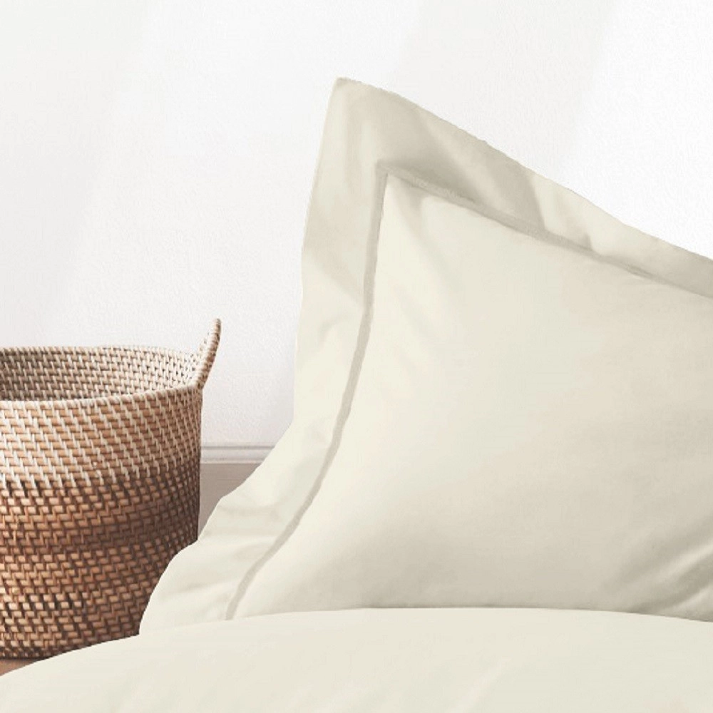 Housse de couette 240x280 cm 100 % percale 80 fils/cm² + 2 taies 50x70 cm - Finition bouteille, douce, respirante et durable