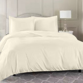 Visuel d'ambiance HDC percale + taies rectangle 50x70 cm beige