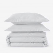HDC percale 80 fils + taies rectangle blanc photo produit