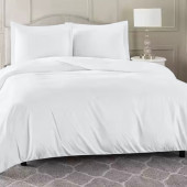 Visuel d'ambiance HDC percale + taies rectangle 50x70 cm blanc